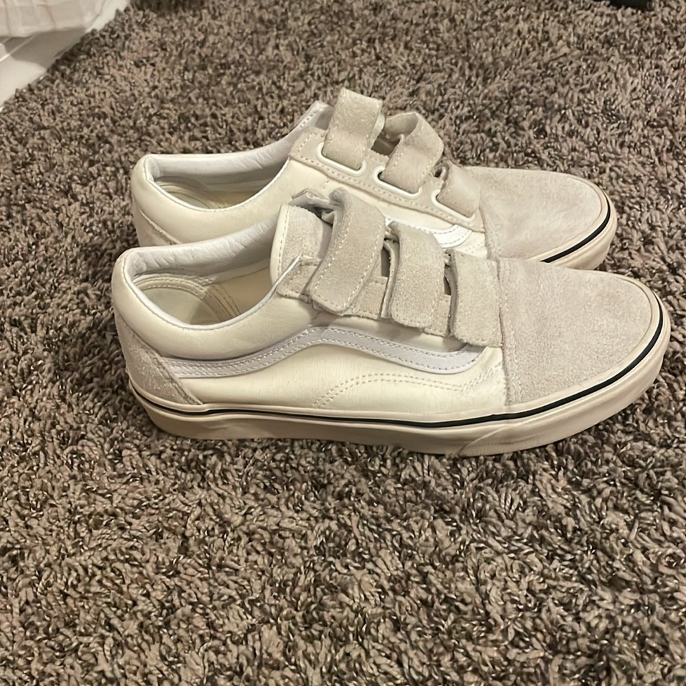 Off white velcro vans